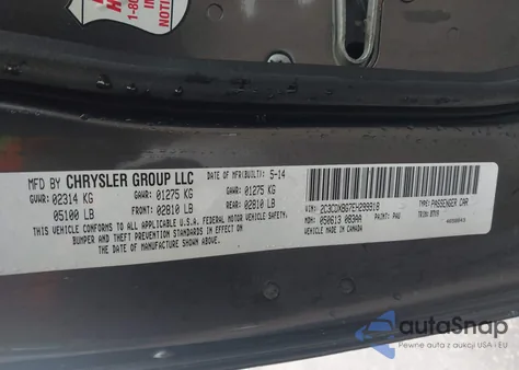 2014 Dodge Charger Se z USA, uszkodzony, nr VIN 2C3CDXBG7EH299918